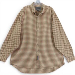 Abercrombie & Fitch Plaid Button Down Shirt XL Green Red Cotton Vintage Outdoors